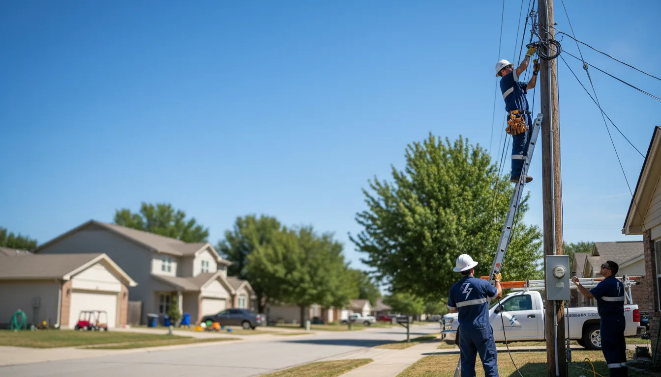Residential electrician providing installation services in Solomon, AZ